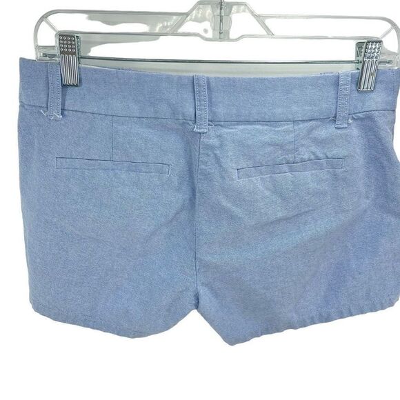 J. Crew Women's Chino Shorts Mid Rise Summer Pockets Solid Cotton Blue Size 2 - Picture 4 of 10